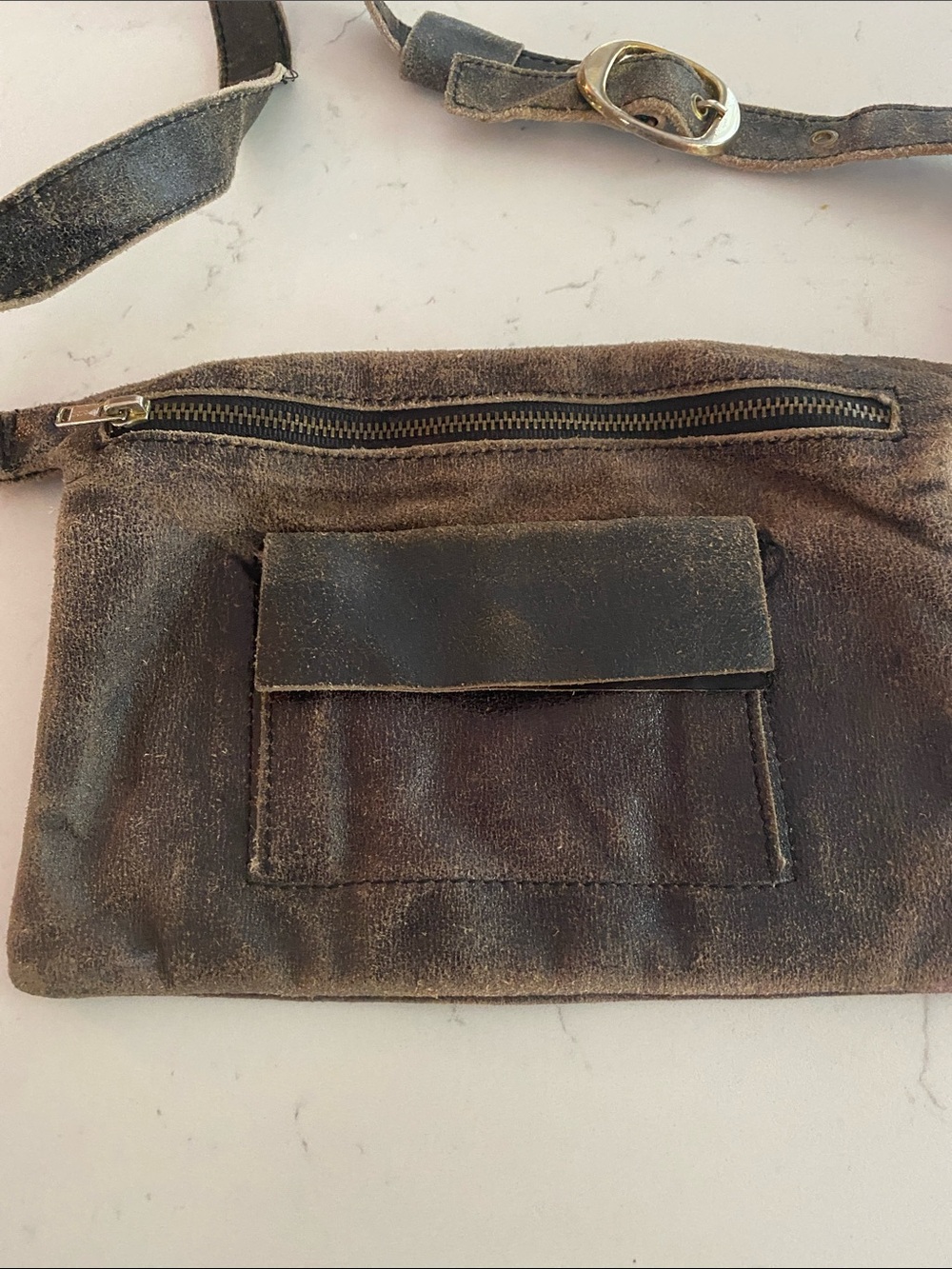 Urban Outfitters Faux Sueded Leather Waist  Fanny Pack - Picture 2 of 10
